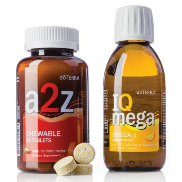 A2Z žuvacie tablety a IQ Mega